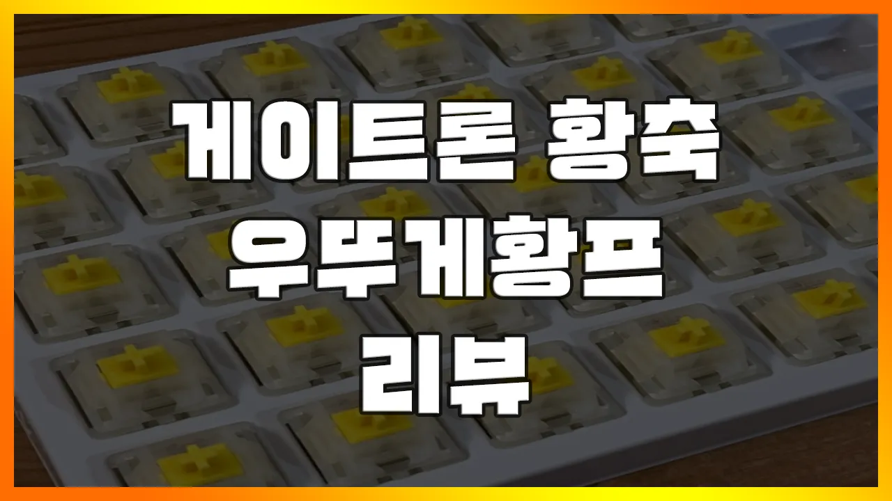 Read more about the article [게이트론 황축 프로] 우뚜게황프? 가성비 갑 스위치 리뷰(남자친구 선물, 가성비 입문 스위치, 우뚜게황)