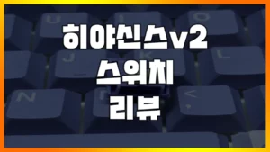 Read more about the article [히야신스v2, v2u 스위치] ‘맑은 조약돌’류 갑 ‘히야신스v2 스위치’ 리뷰(리니어 스위치)