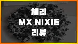 Read more about the article [체리 MX NIXIE 닉시 스위치] 1알당 640원 최고가 스위치 돈 값할까?