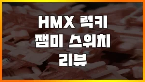 Read more about the article [HMX 럭키, 잼미 스위치] 반짝반짝한 스위치 좋아하세요? 쫀득하면서 도각거리는 스위치 추천!